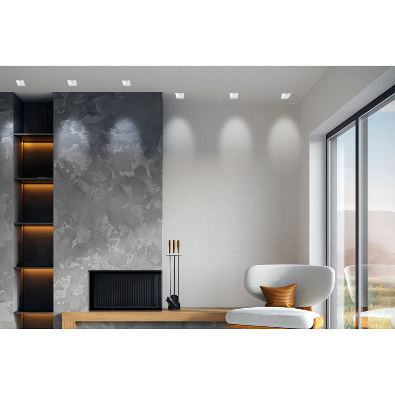 Luminaire carré 1 lumière 15W sans culot 15W Midway - 5CCT, Blanc