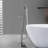 44 7/8-In Single Handle Freestanding Tub Faucet With Handheld Shower-111704771