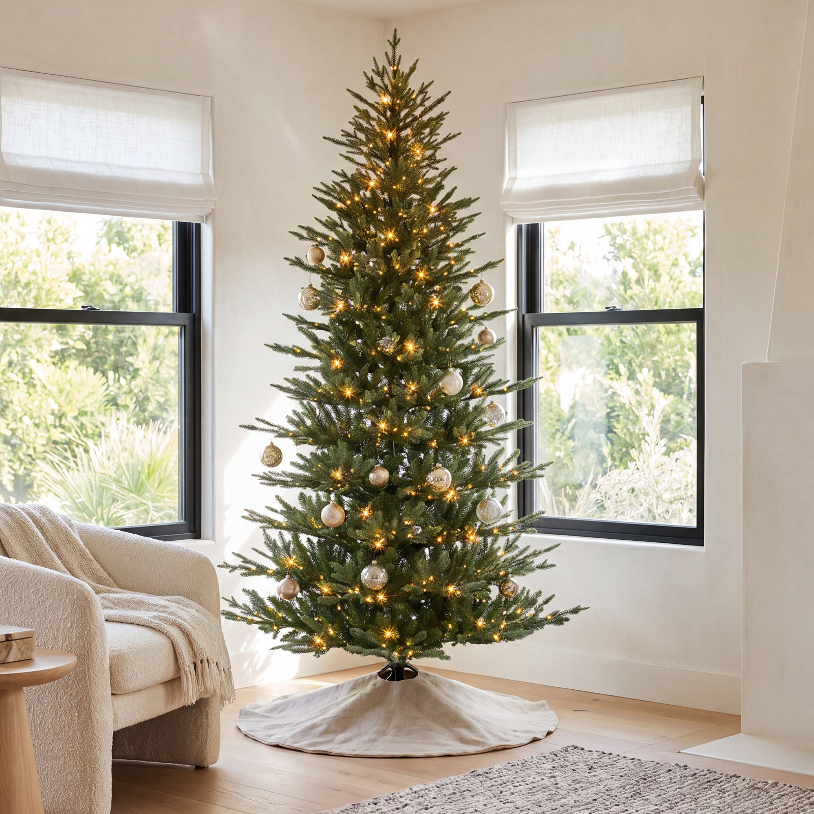 Gracelan 7.5' Lighted Artificial Christmas Tree