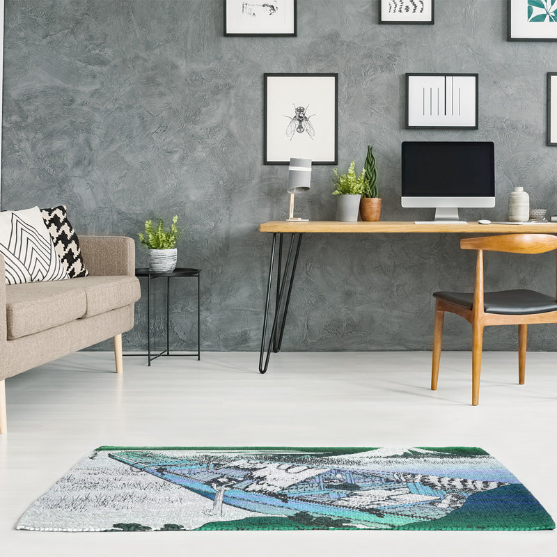 Chenille Indoor Rug, Rectangle 2' x 3'