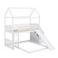 Lit superposé avec glissade et tablettes pour enfants-1391890890