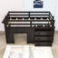 Lit mezzanine simple en bois avec tiroirs-838367854