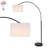 Aseel 70'' Black Arched Floor Lamp