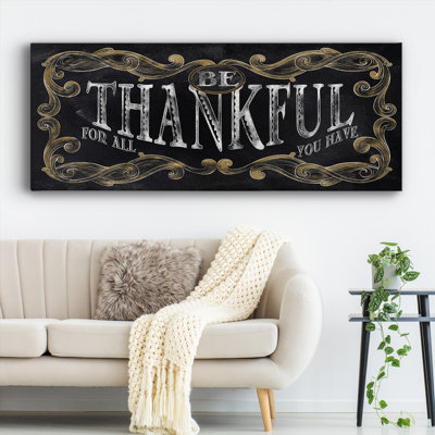 " Be Thankful "