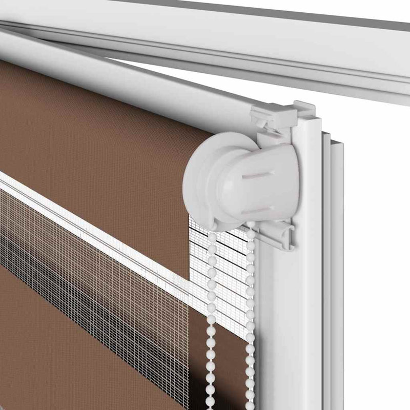 George Oliver Zebra Blind Polyester, 115cmW x 200cmL, Brown