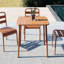 Table carrée pour l'extérieur Brick Red