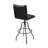 Estuardo 29.92" Upholstered Top Grain Genuine Leather Swivel Counter & Bar Stool-295039476