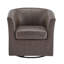 Fauteuil demi-tonneau pivotant en similicuir-1558136493