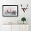 Dubai Skyline in Abstract - Picture Frame Graphic Art Print on MDF-55734231-55734236