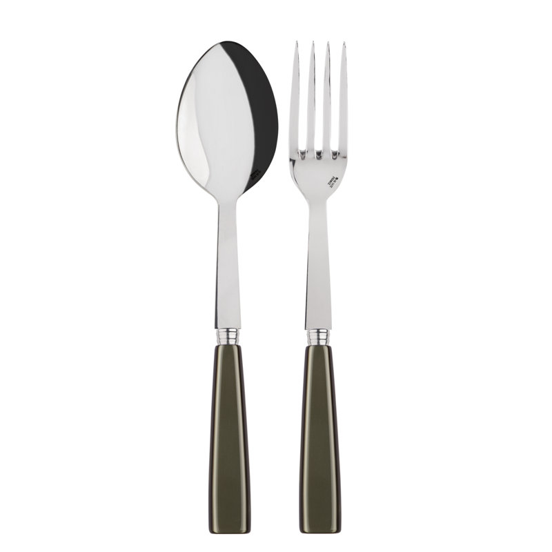 Icone 2 - Piece Flatware Set, Olive