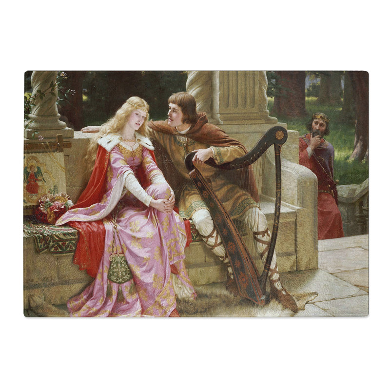 Tristan and Isolde by Edmund Leighton Chopping Board, 0.4cm H x 20cm W x 28.5cm L
