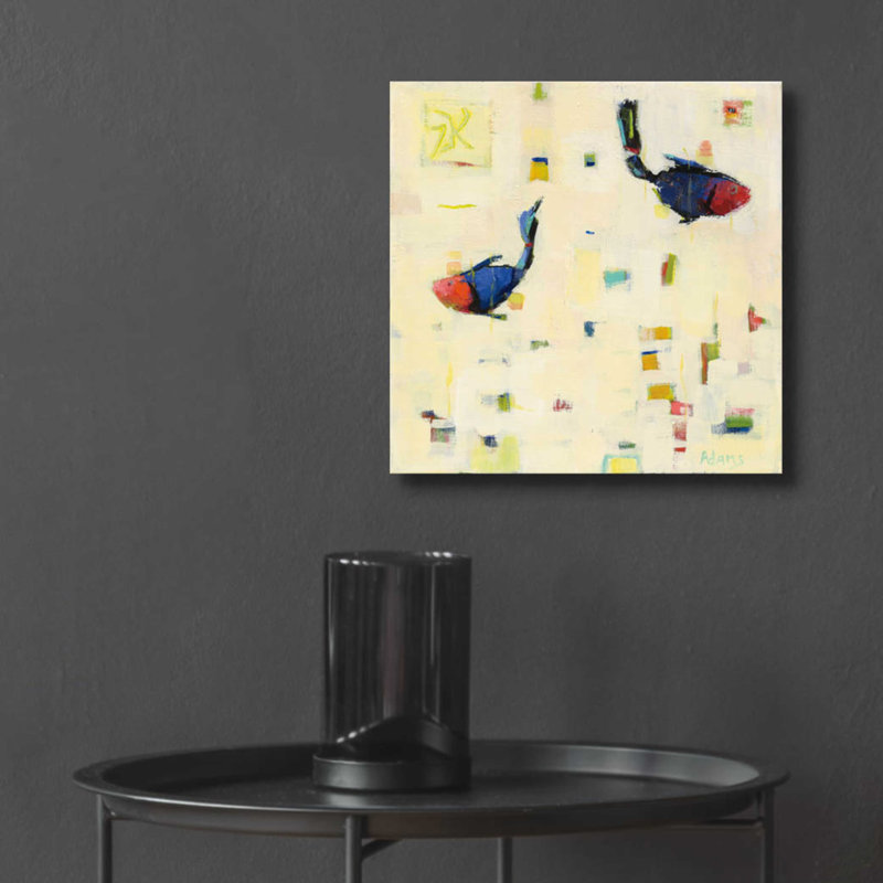 «One Fish Two Fish» par Phyllis Adams, H 12 po x l 12 po x P 0,13 po