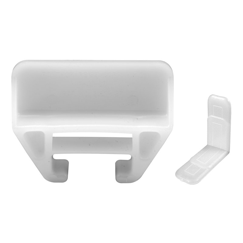 Prime-Line 21/32 in. x 1-1/8 in., White Drawer Guide Kit