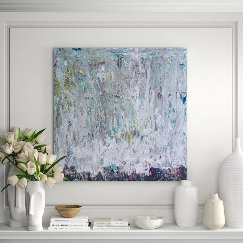 Silver Shadow - Artist Enhanced Canvas Print, Wrapped Canvas, 40" H x 40" W x 1.5" D
