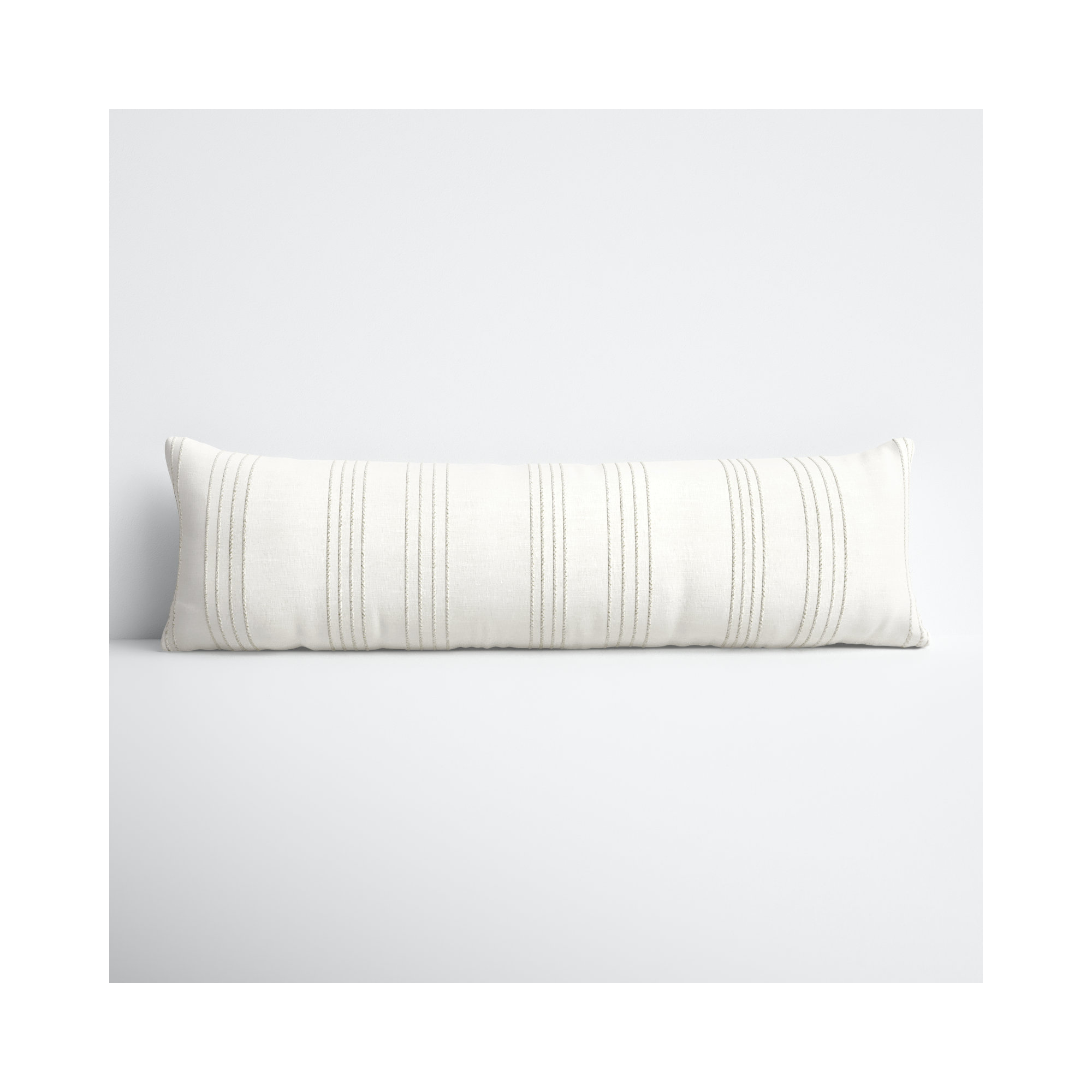 Fez Striped Cotton Lumbar Throw Pillow