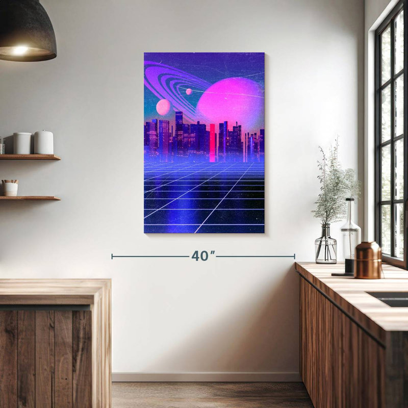 Oberle Abstract City, 39" H x 26" W