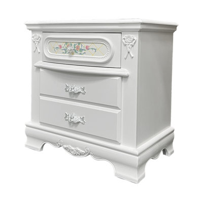 Table de chevet, finition blanche