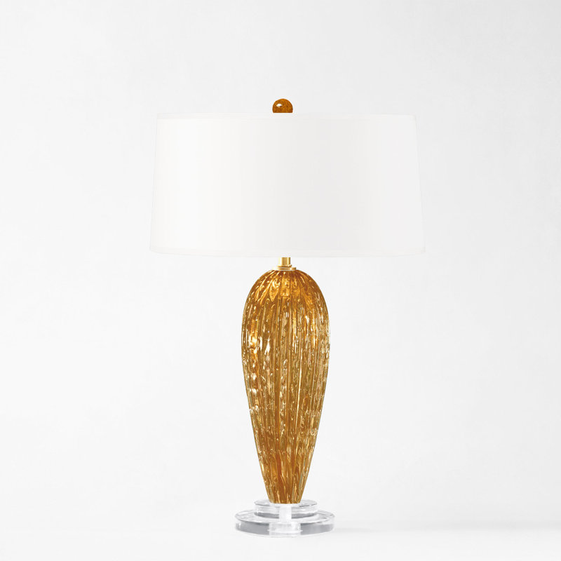 BRIA Murano Glass Lamp, Amber