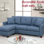 Canapé modulaire réversible en polyfibre capitonné-175980125