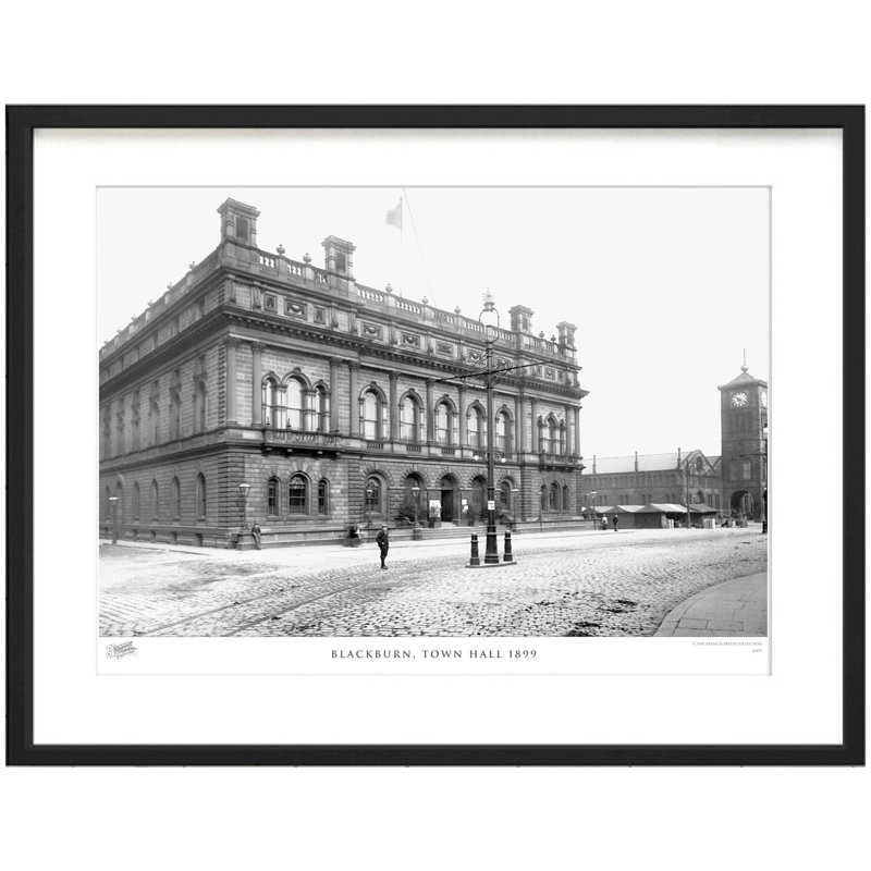 Blackburn, Town Hall 1899 by Francis Frith - Single Picture Frame Print, 60cm H x 80cm W x 2.3cm D