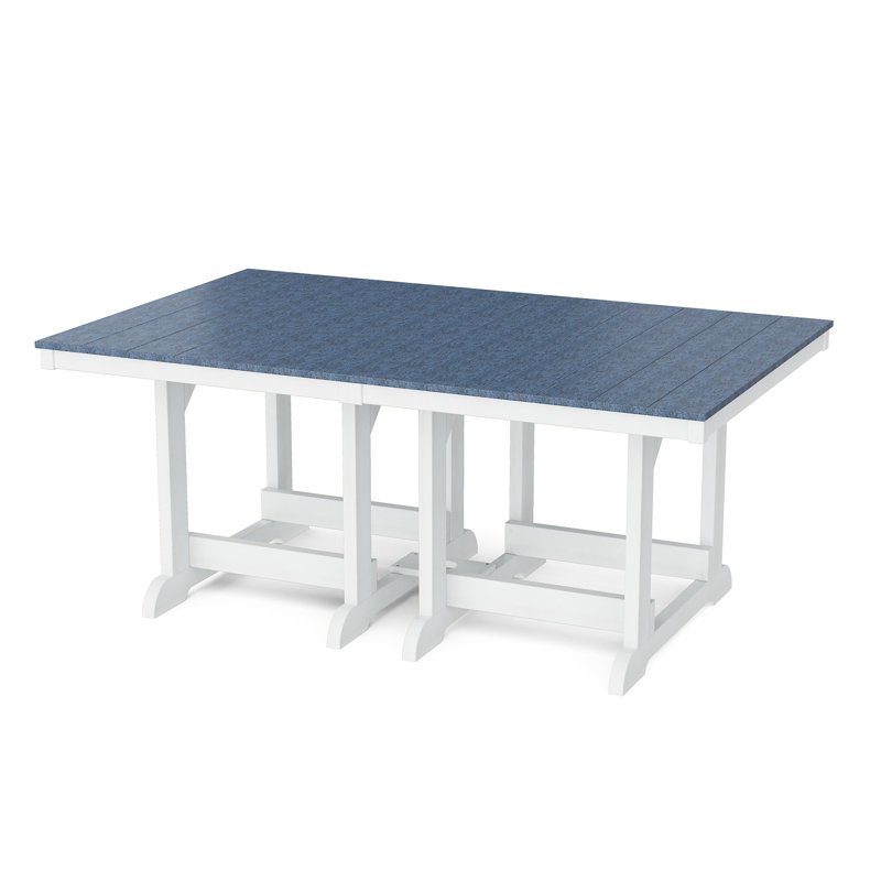 Heritage 44" x 72" Dining Table, Patriot Blue/White