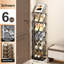 6 Pair Shoe Rack