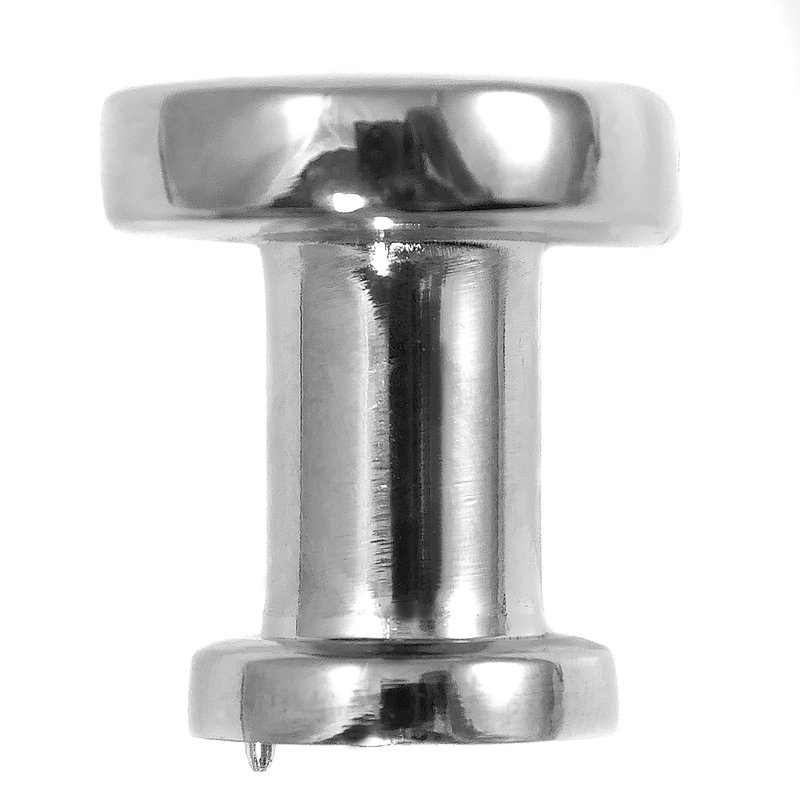 Poignée ovale de 1 3/8 po de diamètre, Chrome poli