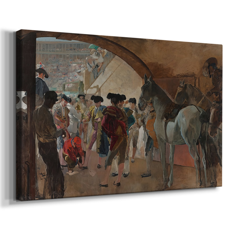 Avant la corrida (Antes de la corrida) - Jooa Sorolla - Toile tendue avec châssis - 1895, 24 x 36