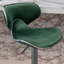 Tabouret de bar pivotant rembourré en velours Masaccio, ensemble de 2