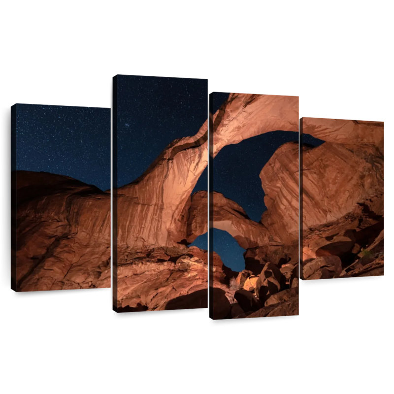 Alvord Double Arch au parc national d'Arches, H 22 po x l 36 po