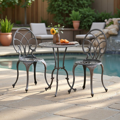 3PC CAST BISTRO SET