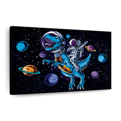 Space T Rex sur toile