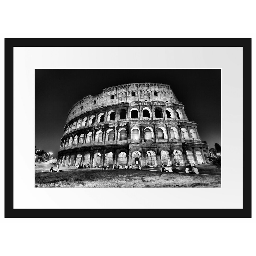 Gerahmtes Poster Colosseum in Rom Italien Italien