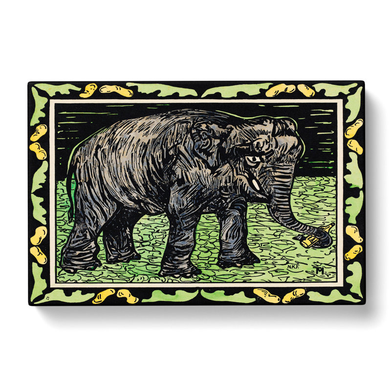 Elephant by Theo Van Hoytema - Wrapped Canvas Painting, 50cm H x 76cm W x 3cm D
