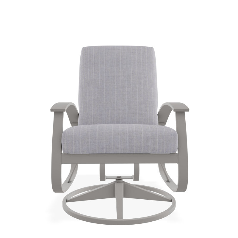 Belle Isle Outdoor Lounge Chair, Warm Gray, Restore Indigo