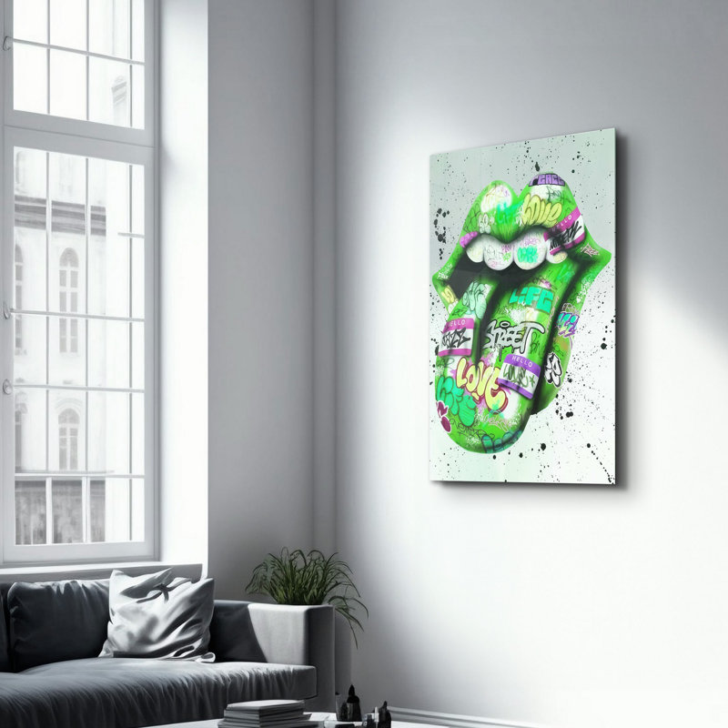 Peinture murale élégante en verre trempé 18,1 po x 28,3 po | 100% verre trempé, épaisseur: 0,16 pouce | Imprimé UV pour des couleurs éclatantes et une durabilité | Parfait pour la décoration intérieure et l'esthétique moderne