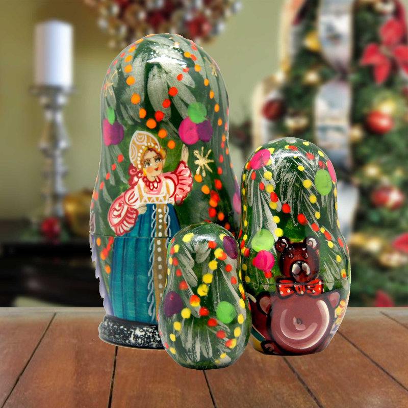 Ensemble de poupées gigognes 3 pièces Matreshka