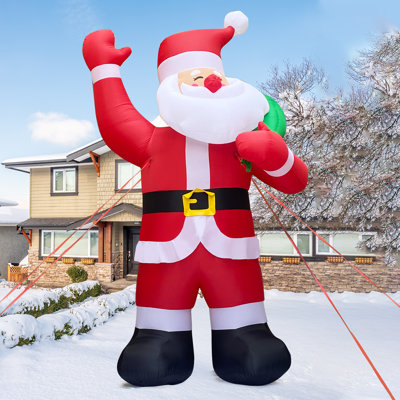 Christmas Inflatable Santa Inflatables Outdoor Christmas Decorations with Built-in LEDs