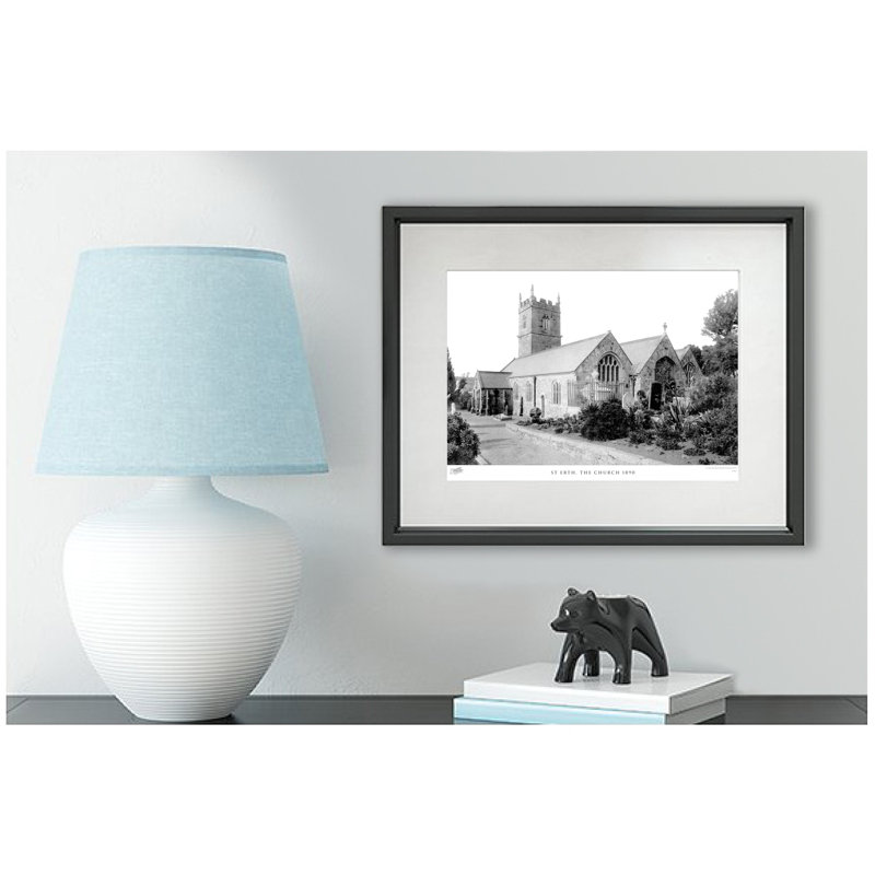St Erth, The Church 1890 by Francis Frith - Single Picture Frame Print, 45cm H x 60cm W x 2.3cm D