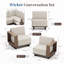 Canapé modulaire d'extérieur 6 pièces 6 pièces
