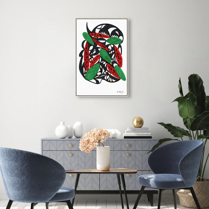 Manuel Roman - Watermelon Still Life Print by Oliver Gal, 55"H x 37"W, Silver Floater Frame