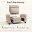 Fauteuil inclinable électrique avec repose-tête Wall Hugger-2108513413
