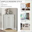 Armoire de rangement triangulaire, tablettes réglables pour la salle de bain et la cuisine, peu encombrante et organisée-2042534913