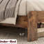 Cadre de lit plateforme en bois pour très grand lit, silencieux et sans sommier, assemblage rapide pour débutants, grand espace de rangement, noir antique, décor de chambre à coucher moderne, processus simple, surface, pièce-128716341-128716344