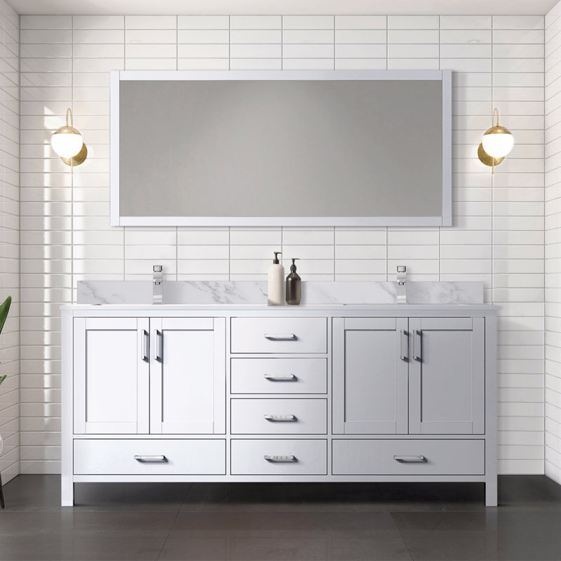 Meuble-lavabo 72 po X P 22 po D, Blanc