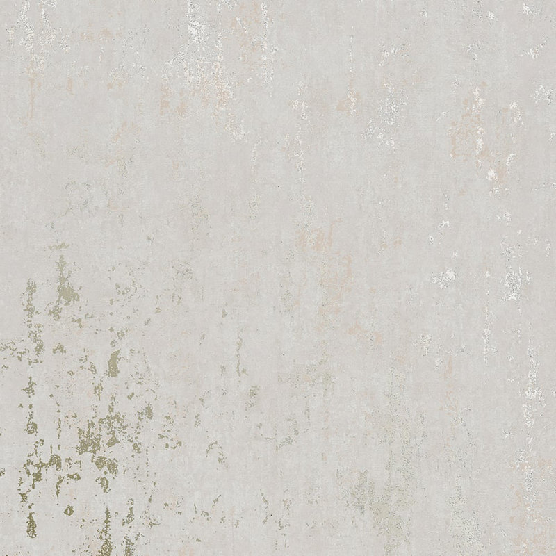City Romance Collection Metallic Industrial Distressed Wallpaper Roll, Beige