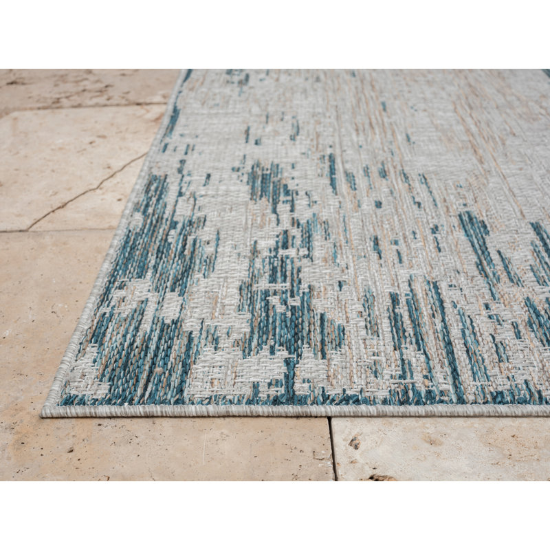 Abstract Indoor Rug, Runner 2' x 6'11"