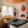 Ultra Soft Shaggy Area Rug, Multiple Sizes Grey Fluffy Carpet for Living Room Bedroom, Plush Fuzzy Rugs for Home Decor, Halloween Christmas Seasonal & Daily Use, Non-Slip Cozy Floor Mat