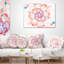 Coussin lombaire à fleurs fractales impeccable perfect-30735432