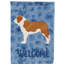 Caniche en polyester à 2 côtés 40 x 28 po standard welcome drapeau maison-957493052